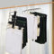 KIMIGO Grucce Pantaloni Salvaspazio,Set di 2 Appendini 6 in 1,Appendini Portatili Multifunzionali,Porta Pantaloni,Appendini Armadio per Pantaloni,Jeans,Sciarpe,Asciugamani,Organizer per Armadio (Nero)