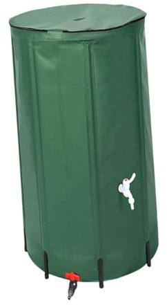 KESOTO Contenitore Acqua Pieghevole per Raccolta Pioggia in PVC, 100L