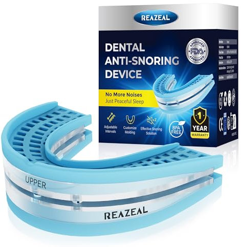 Reazeal Anti Snoring Devices for Sleep: Adjustable Snoring Mouthpiece- Snoring Solution (One Pack)