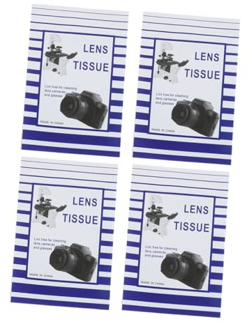 BESTYASH 200 Pezzi Carta Pulizia per Fotocamere e Microscopio, Salviettine per Pulizia Schermo 15X10 CM, Usa e Getta
