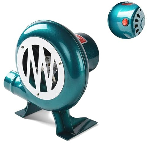 JOUFNING Elektrisk smed smide BBQ luftfläkt, centrifugalgrillfläkt, kompakt och energieffektiv kommersiell fläkt, utomhus slitstark popcornfläkt (40 W)