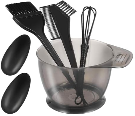 Genérico Kit de tinte para el cabello - cepillo de tinte para juego de tazón | Herramientas de cabelo | Bowl set para pelos para colorear | Kit de morir profesional para el salón y uso doméstico