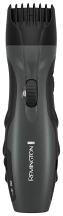 Remington Beard Trimmer for Men, Cordless Groomer, Ceramic-Coated Blades, Adjustable Zoom Wheel (1–18mm), 9 Length Settings, Pop-Up Detail Trimmer, Rechargeable