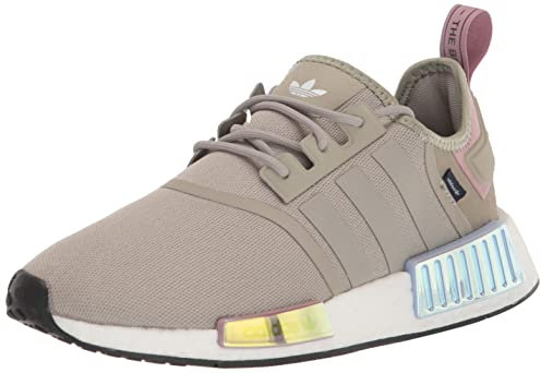 Adidas Damen NMD R1 Schuh, Feather Grey/Feather Grey/Violet Tone, 39 EU
