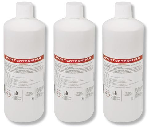 Lux Metal 3 Togli Ruggine 750 ml Potente Antiruggine Convertitore Ruggine con Acido Fosforico Rimuovi Elimina Sciogli Ruggine dal Metallo Antiruggine Convertiruggine per Ferro Rust Remover Auto Moto