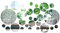 Skisneostype 30 Pieces Round Mirror Wall Stickers DIY Mirror Wall Sticker Removable Acrylic Setting Wall Sticker Decal for DIY Craft & Scrapbooking Accessory Home Decoration