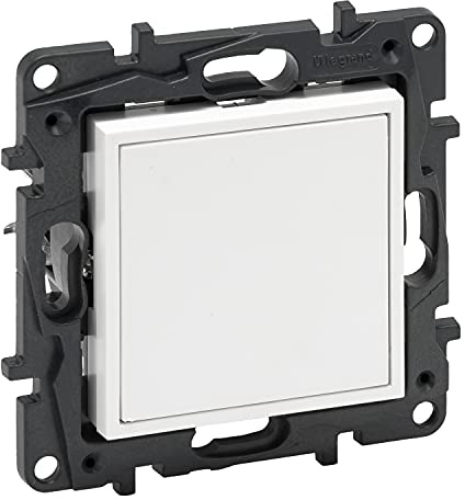 Tapa ciega y adaptador para Mosaic Legrand 864179serie Niloe StepBlanco Mate