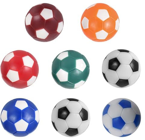 Cleminsta Tischfußball 8 Stück Tischfußball Kickerbälle 32mm Mini Tischfussball Ersatzbälle Kickerbälle Profi Tischkicker Mini Ball für Erwachsene Kinder Fußball Tisch Spiel Bedarf