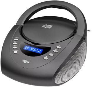 DAB+ FM CD Boombox Radio Portable Bush Carnaby Radio - Black 4745299