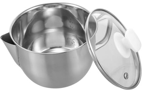 MOTHNUR Jarra De Acero Inoxidable Con Filtro De Aceite Recipiente Para Grasa De Tocino Hervidor Para Separar Aceite y Sopa