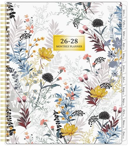 Monthly Planner 2026-2028, 36 Months Calendar Planner 2026-2028 from Jan 2026 – Dec 2028, 8.5'' x 11'' with Ruled Spread, Flexible Cover, Spiral Wirebound, Pocket, Coated Tabs, Notes ＆ Habit Tracker
