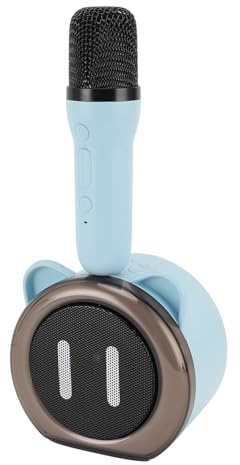 Generic Combo Microfono Altoparlante Portatile BT con connettività Versatile per Feste e Canti, Dimensioni Compatte, Batteria Microfono da 600 MAh
