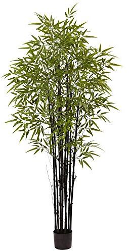 Nearly Natural Black Bamboo Tree x 9 with 1470 Leaves UV Resistant (Indoor/Outdoor)