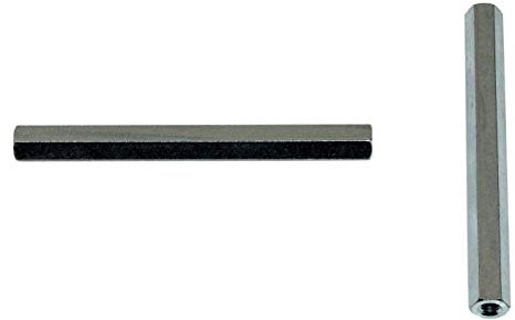 SN-TEC Distanzmutter/Langmutter/Distanzbolzen 6-kant M6 x 100mm verzinkt (10 Stück)