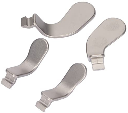 cigemay 4Pcs Ersatz Controller Paddles für Xbox One Elite Series 2, Game Controller Edelstahl Pads Trigger Paddles Teile Game Controller Teile für DIY Reparatur Zubehör Kits Werkzeuge Silber