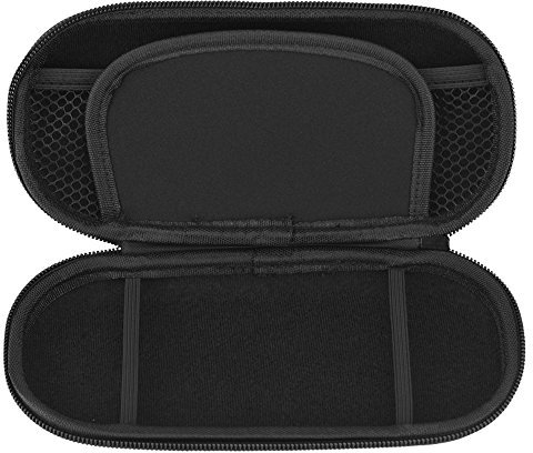 Tbest Ps Vita Soft Travel Protective Case Pouch Cover,Psvita,Ps Vita Slim Case for 3000 Case Ps Double Compartment Carrying Case Black Protective Hard Cover Carry Pouch Travel Bag (Black)