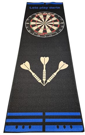 ABC Darts - Dartmatte - Anthrazitblau - 241 x 80 cm