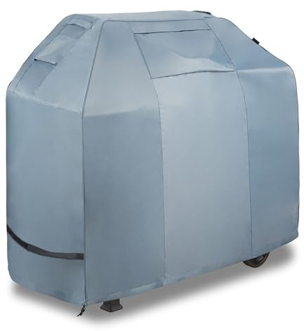 VonHaus Waterproof BBQ Cover - Premium Heavy Duty, Breathable 420D Oxford Fabric Protection for Portable Charcoal/Gas Barbecues (H111 x W120 x D60cm)