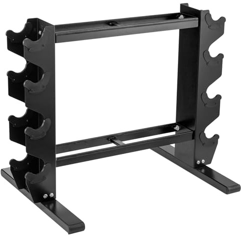Youyijia Compact Dumbbell Rack - Heavy Duty Multi-Tier Weight Storage Rack for Home Gym, Kettlebells and Fitness Equipment
