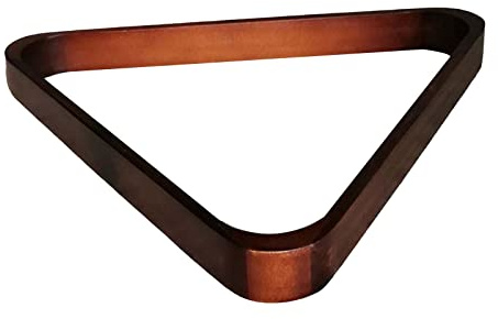 Qianly Billard Dreieck Aus Holz für 8 Bälle, 57,2 Mm Kugelhalter, Rot