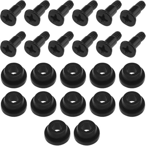 Raheem 12PCS 3.5-Inch HDD SSD Shock Absorbing Screws with Rubber Washers Vibration Dampening Screws for 3.5-Inch Hard Drives & Computer Cases Includes Plastic Storage Box