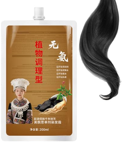 WJnflQN Shampoo Tinta Capelli,Colorazione Vegetale a Base di Shampoo per Capelli - Sicuro e a Lunga Durata Facile da Usare per Principianti Adulti Uomini e Donne