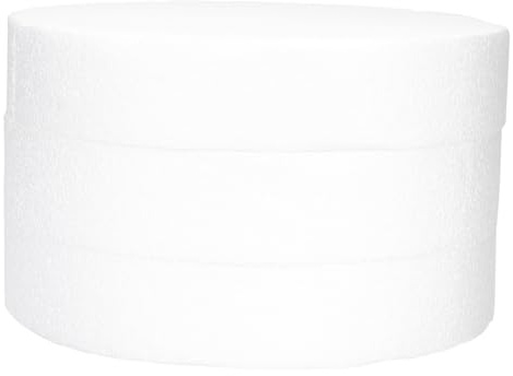 STOBAZA 3 Pezzi Cerchi di Gommapiuma Rotondi 25 CM Spessore 5 CM per Decorazioni Floreali Fai da Te Accessori Artigianali per Composizioni e Allestimenti Feste Dischi di Schiuma per