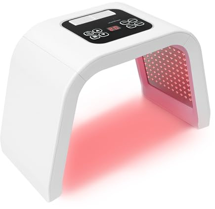7 colori fotone LED lampada terapia maschera facciale, PDT fotone terapia della luce ringiovanimento del viso, luce LED terapia macchina per il viso collo corpo anti-rughe acne rimozione