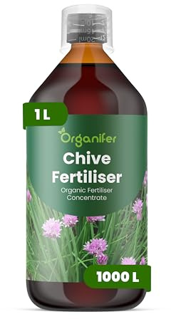 Flytande gödsel för gräslök 1L – Organisk flytande gödsel för friska och aromatiska blad – Främjar rötter & vitalitet – Organifer