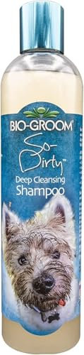 Bio-Groom So-Dirty - Tiefenreinigendes Hundeshampoo - Verleiht Glanz und stärkt das Haar - Frei von Parabenen und Silikonen - Konzentrat 1:12 - Verdünnt - 4.6 L - Bis zu 138 Hundwäschen - 355 ml