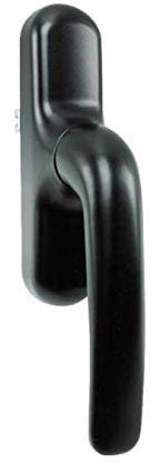 effedielle Maniglia Cremonese finitura Nero RAL 9005 per anta ribalta finestra Giesse 1039-Martellina PRIMA per infissi in alluminio.Cremonese ambidestra per l’azionamento dei meccanismi GIESSE