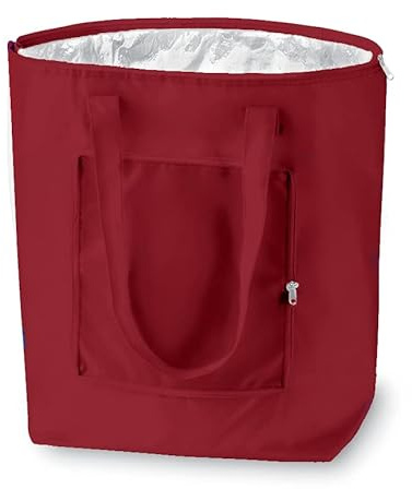 Dispositivo di raffreddamento pieghevole riutilizzabile, Shopping, borsa da spiaggia leggera e durevole, con fodera interna in alluminio per una perfetta funzione di raffreddamento - 25L