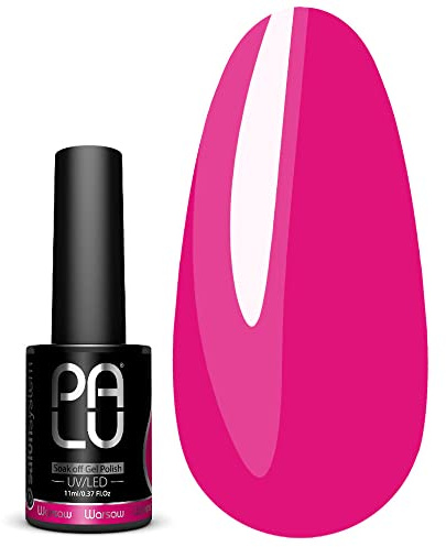 PALU – Nagellack för UV- och LED-lampa – UV-färglack – Intensiv glans, medeldjup konsistens, täckande redan efter 1–2 lager – Håller upp till 3 veckor, 11 g, Warsaw P16