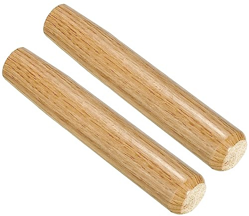 PATIKIL 7 Pulgadas Pala Madera Mango, Paquete 2 Paquete Jardín Pala Mango Reemplazo Mangos Madera Dura para Redondo Ojo Azada Pala Paleta