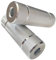 WADEKING WHW BMX-Fahrradpegs 10,9 cm, kompatibel mit 14 mm und 3/8 Zoll Achsen, Radbolzen, Aluminiumlegierung, langlebig und stilvoll, rutschfest (Silber)