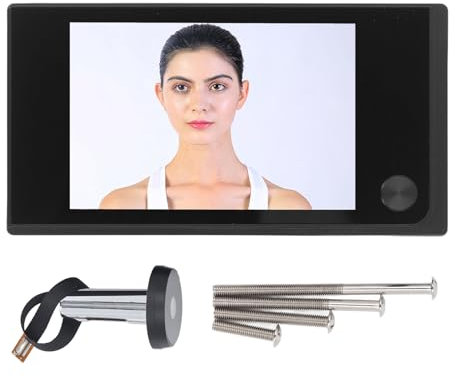 Visionneuse de Porte avec Caméra Infrarouge Grand Angle 120 °, écran Couleur LCD 3,5 Pouces, Visionneuse de Porte Numérique 1MP pour la sécurité de la Maison