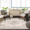 HUGEAR Vintage Bereich Teppich 120x180 cm Indoor Schlafzimmer Küche Taupe Medaillon Waschbar Wohnzimmer Retro Akzent Werfen Distressed Büro Esszimmer Badezimmer