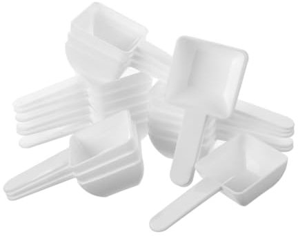 Warmhm 30pièces Cuillères Doseuses Plastique Reutilisables Pour Poudre à Lessive Outils Pratiques Et Portables Pour Maison Mesures Précises Pour Produits Poudre