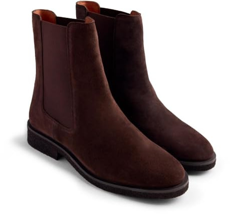 Gioseppo Bota de piel Modelo COATES color Marrón oscuro, talla 38