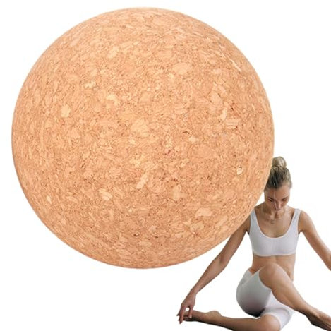 Cork Massageball - Corrk Yoga Massageball für Triggerpunkt-Therappy | Korkball-Roller für Muskelverspannungen und Yoga-Enthusiasten | Muskelkater Massageball