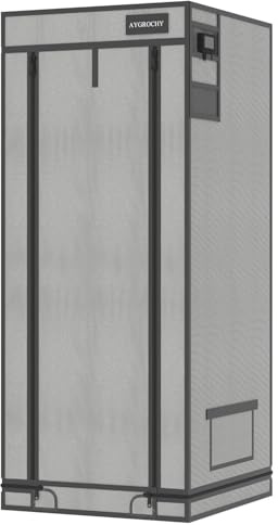 Aygrochy Growbox 60x60x160cm, Tienda de Cultivo para Interior, Resistente a la luz y al Agua, para Cultivo en casa, para Cultivo de Plantas, Invernadero, Tienda de Cultivo de Interior