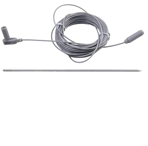 Varilla de conexión a tierra con cable de conexión a tierra de cobre de 40 pies para esterillas de puesta a tierra, pulseras y mantas, conexión directa a tierra para seguridad y salud, compatible con