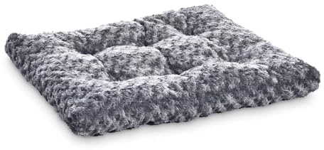 Amazon Basics Washable Cat and Dog Bed and Crate Pad, Indoor, 46 x 29 x 4 inches, Gray