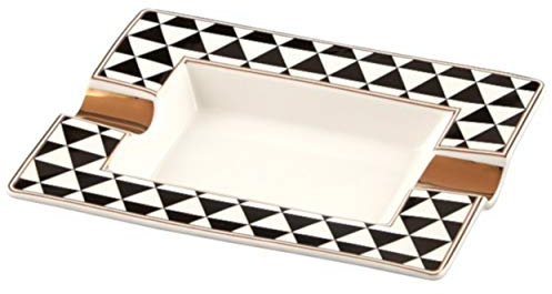 Germanus cigar ashtray made of real porcelain - triangle