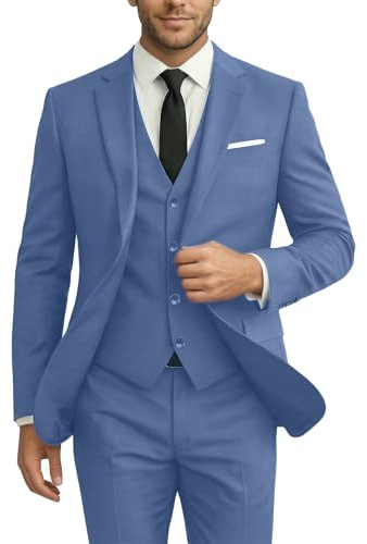 Ensemble 3 pièces pour Homme, ajusté, Costume de Mariage, Parrain de Mariage, Costume de Remise de diplôme, Smoking, Affaires, Formel, décontracté, Costume de marié, Veste, Pantalon