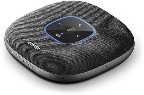 Anker PowerConf S3 MS - Altavoz de conferencia con certificado MS Teams, 6 micrófonos, recogida de voz optimizada, tiempo de conversación de 24 horas, control de aplicación, BT 5.3, USB C