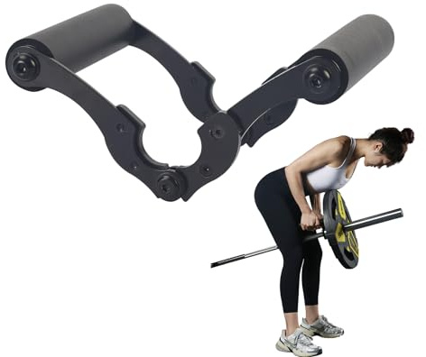 KYLINFIT Accesorio de mango de mina de fila V - barra para barra de mancuernas, mango doble de fila D para mina sólida con mango de goma antideslizante