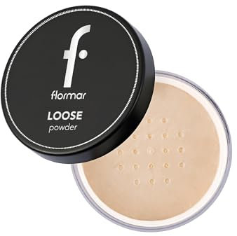 Flormar Loose Powder, Banana Puder Makeup, Mattierendes Fixierpuder für alle Hauttypen - Langanhaltende Make-up Fixierung & Ölkontrolle - Transluzentes Setting Powder