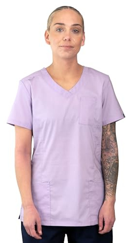 Mirabella Health & Beauty Women's Athena Hospital Scrub Top Lilac L