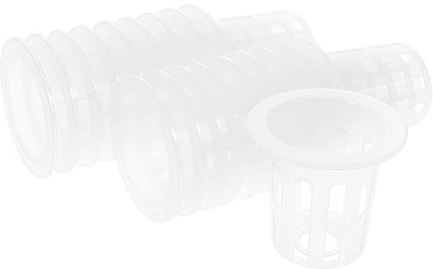 Sosoport 100pezzi Cestini in Plastica Per Piante Da Giardino Realizzati in Pp Sicuro e Durevole Adatti Colture Idroponiche e Decorazione Di Interni Ed Esterni